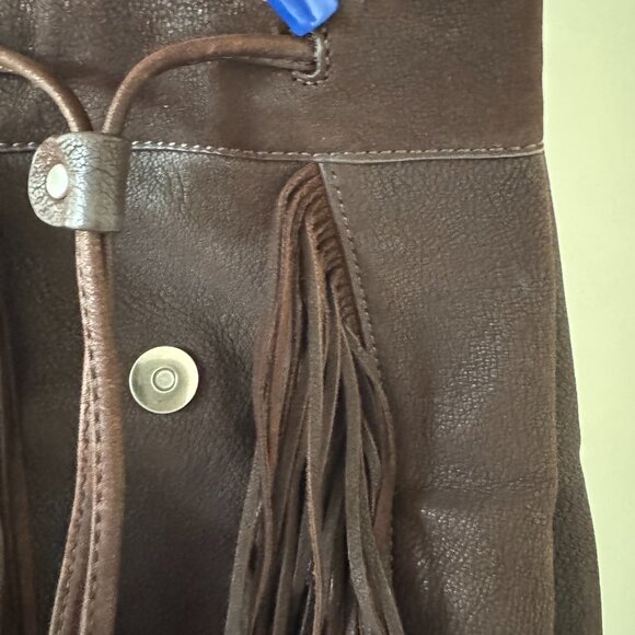 Lucky Brand Fringe Leather Backpack - Picture 4 of 7